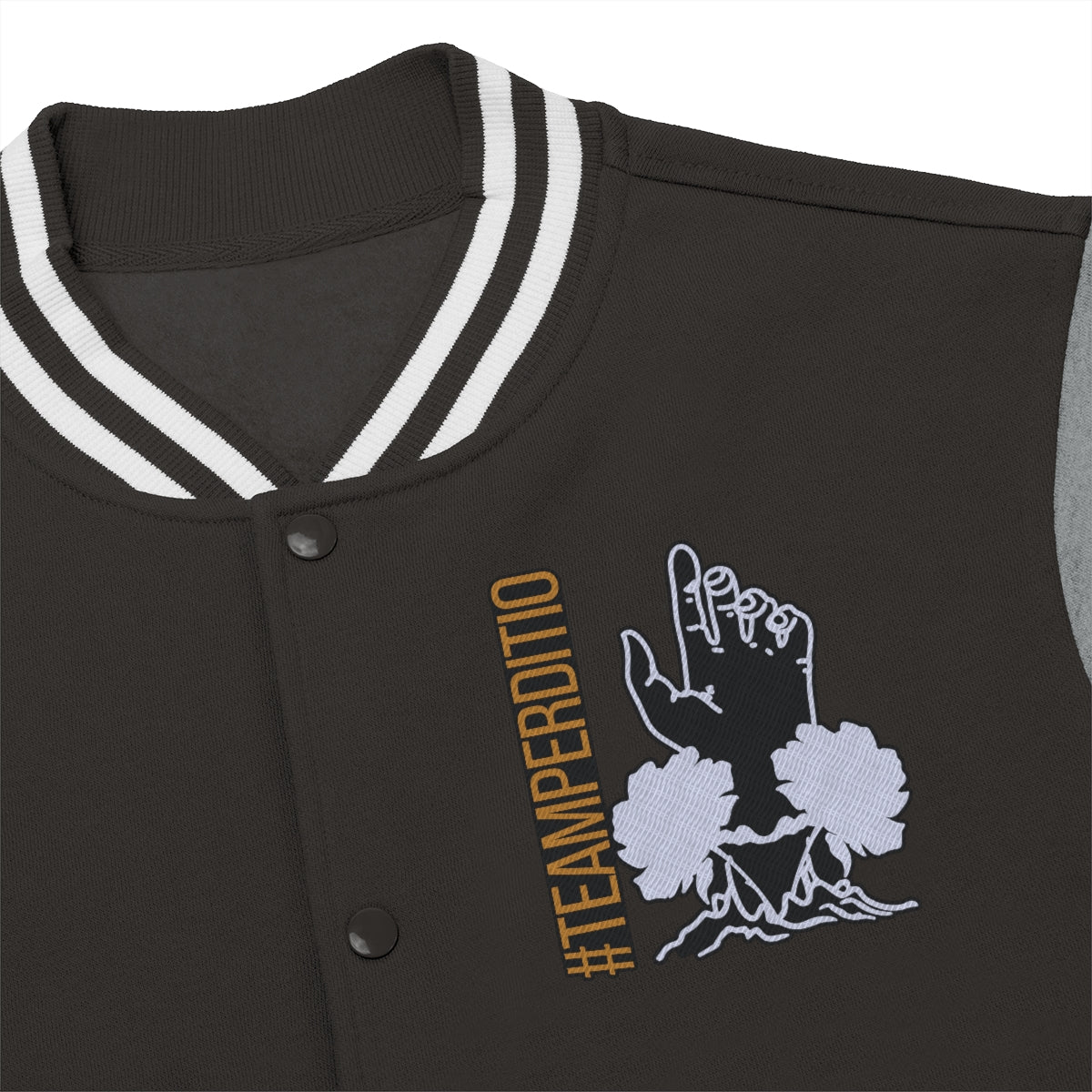 #TEAMPERDITIO Embroidered Men's Varsity Jacket